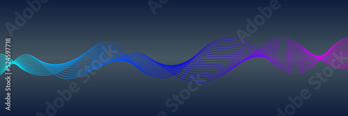 abstract smooth wave background design card template for birthday greeting wallpaper or poster fluid art ink style