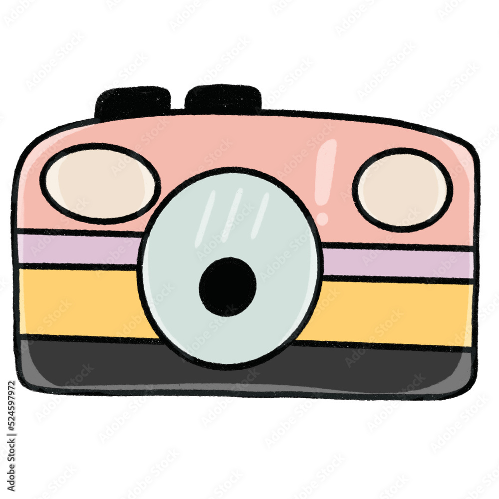 Cute camera design illustration Cute camera design illustration