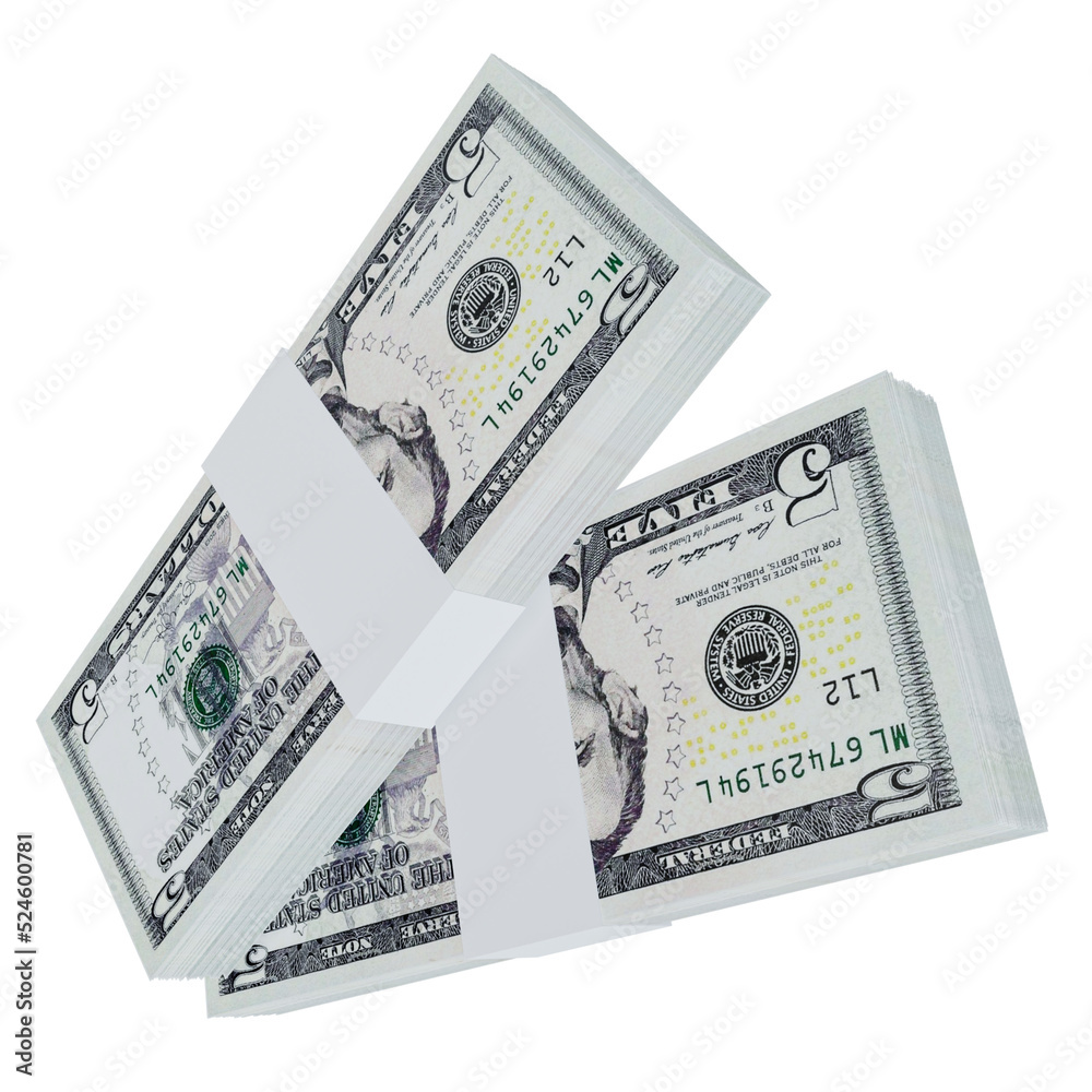 USA Currency Dollar 20: Stack of US Dollar USA banknote