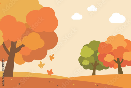 背景イラスト_秋の背景