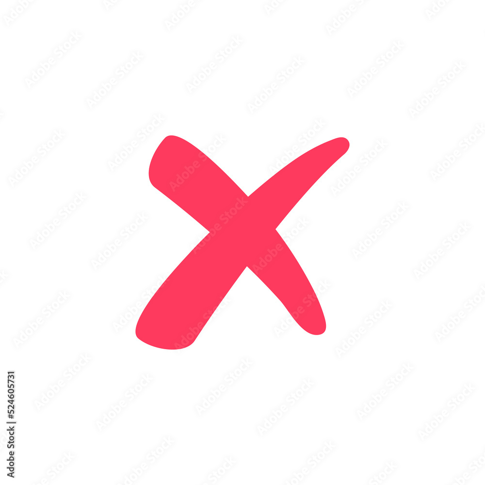 red cross icon for things that should not be done or forbidden red cross icon for things that should not be done or forbidden