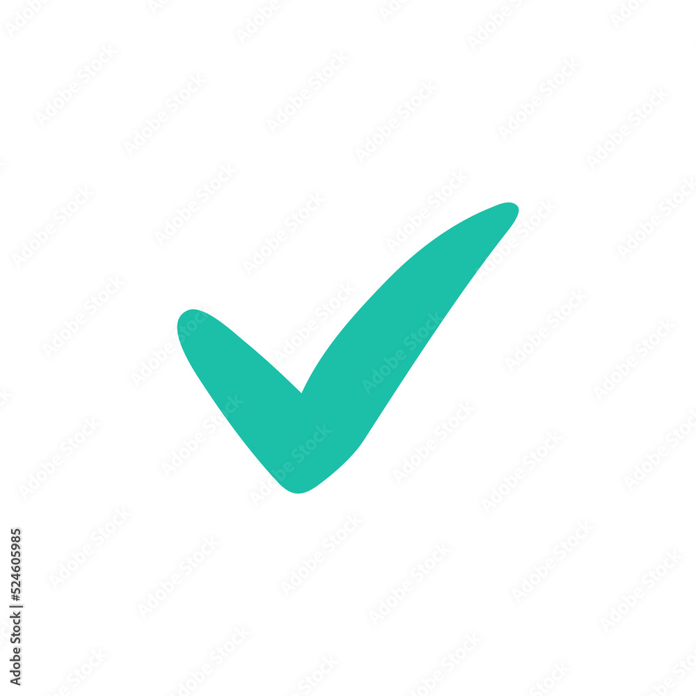 wrong check mark icon long shadow for validation isolated on a white background wrong check mark icon long shadow for validation isolated on a white background