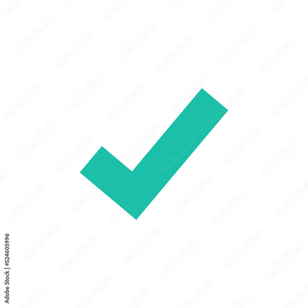 wrong check mark icon long shadow for validation isolated on a white background wrong check mark icon long shadow for validation isolated on a white background