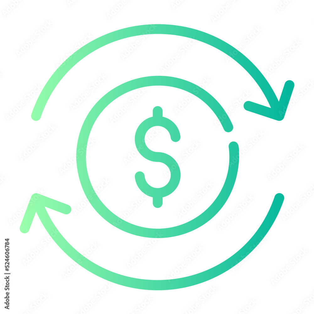 transaction gradient icon transaction gradient icon