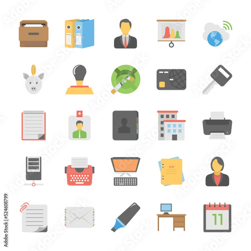 Office and Internet Vector Icons

