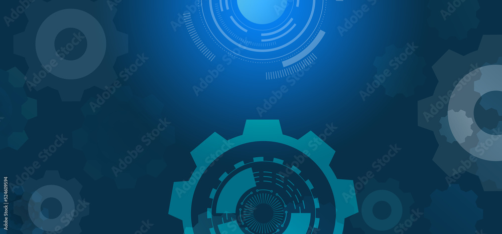 Blue abstract technology background. Digital concept