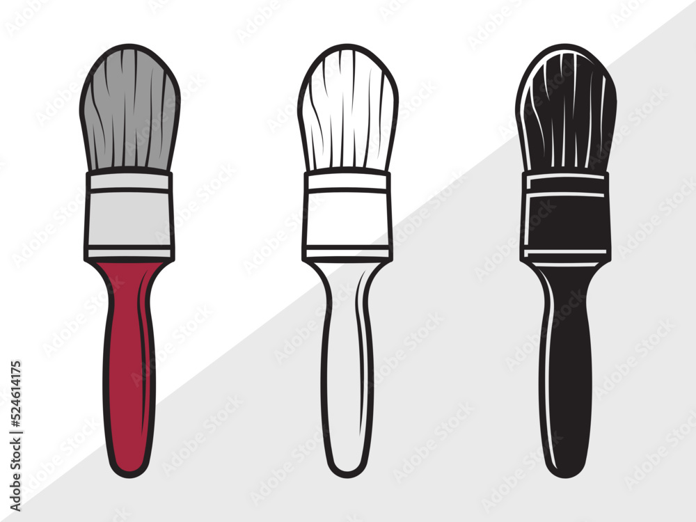 Paint Brush Clipart SVG, Paint Roller Svg, Brushes Svg, Painting