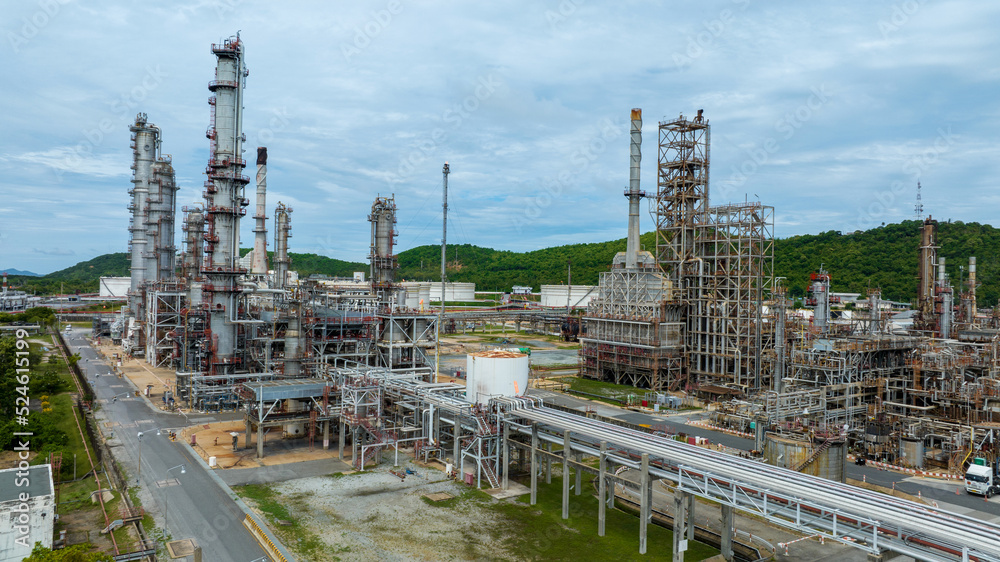 Oil Refinery Gas Chemical Equipment Prodiction import export Concept, Crude Oil Refinery Plant Steel Pump Pipe line and Tank and Cooling tower, Chemical or Petrochemical Factory plant, industry Oil Refinery Gas Chemical Equipment Prodiction import export Concept, Crude Oil Refinery Plant Steel Pump Pipe line and Tank and Cooling tower, Chemical or Petrochemical Factory plant, industry
