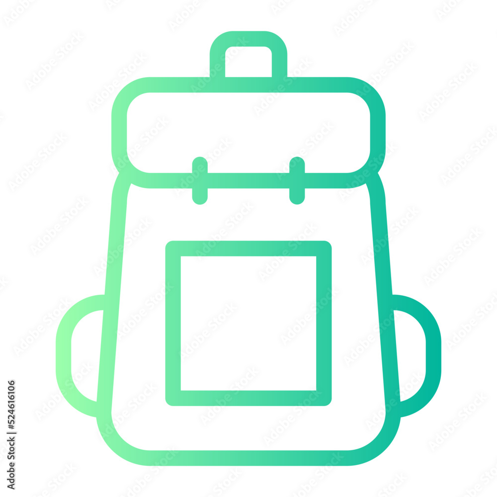 backpack gradient icon backpack gradient icon