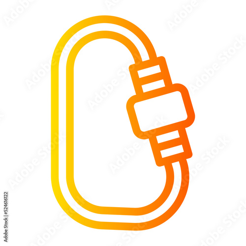 carabiner gradient icon