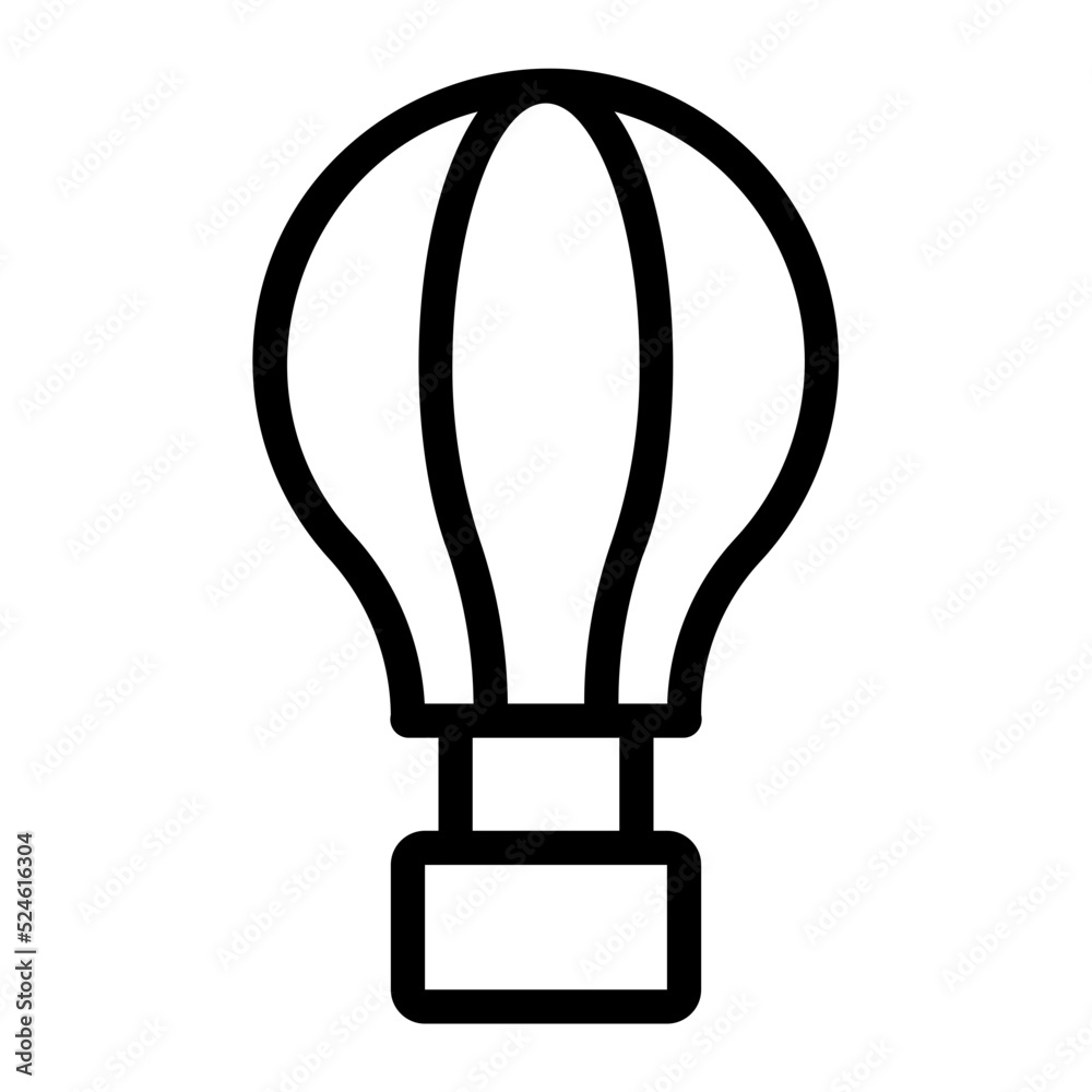 hot air balloon line icon hot air balloon line icon