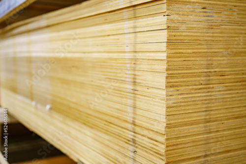 OSB board. sheet material is used in construction. hardware store. 