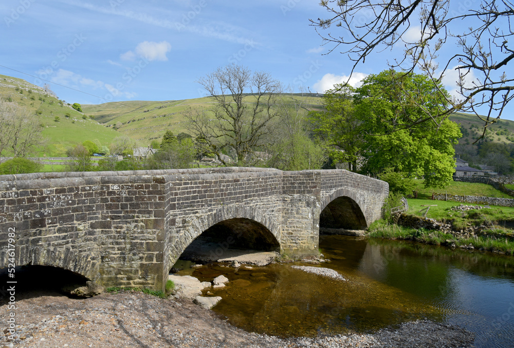 Bridge over River Ure in Wharfedale, Yorkshire Dales