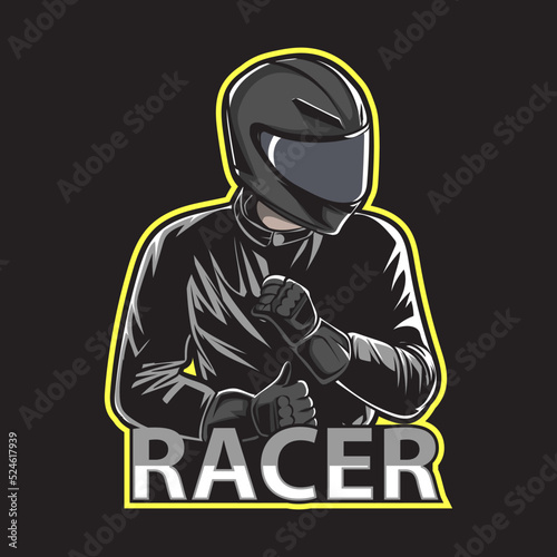 illustration of racer vector EPS10