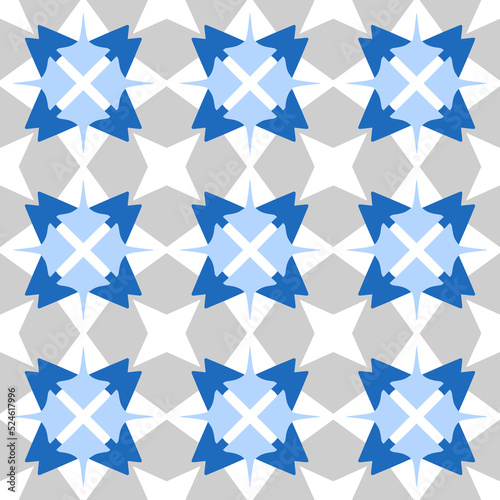 Abstract seamless background. Geometrical Pattern design in Aztec symbols, Ethnic Style. Blue embroidered, ideal for men shirt, male fashion, tote, bag, Wallpaper, backdrop.