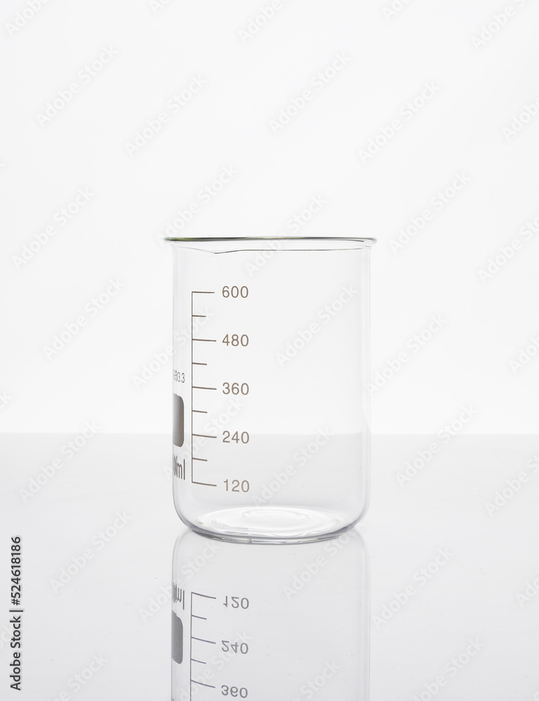 Photo of biochemistry glassware experiment