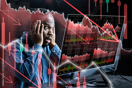 Obraz na plátně Stock Trade Loss And Insolvency
