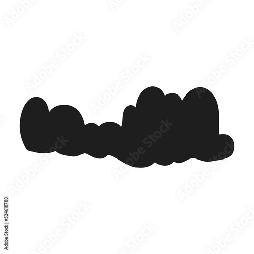 Halloween 2022 - October 31. A traditional holiday, the eve of All Saints Day, All Hallows Eve. Trick or treat. Vector illustration in hand-drawn doodle style. Cloud.