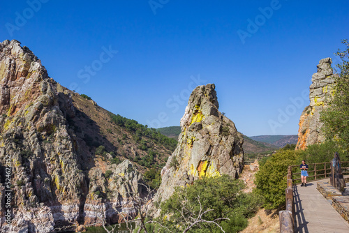 Fotografie Salto del Gitano lookout point in Monfrague national park, Spain