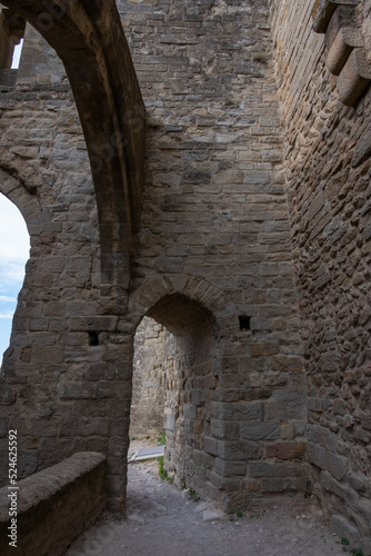 Carcassonne is medieval citadel in the south of France