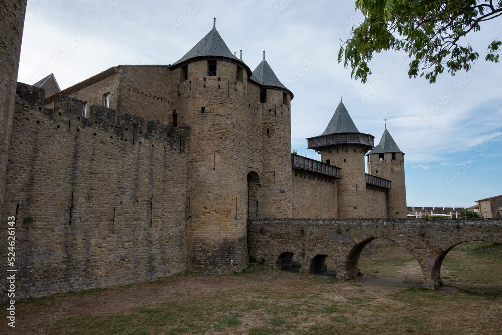 Carcassonne is medieval citadel in the south of France