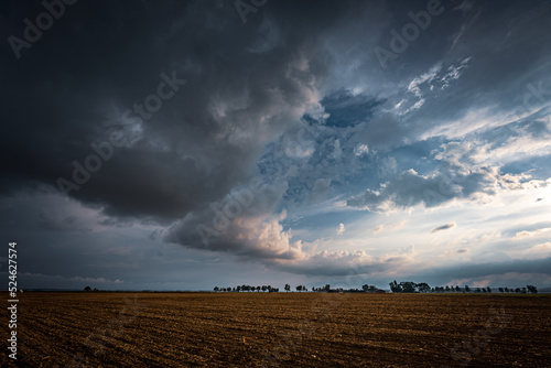 impending squall with rain, impending hurricane, impending rain, approaching storm, Prairie Storm, the storm is coming, approaching storm, thunderstorm, tornado, mesocyclone, climate, Shelf cloud photo