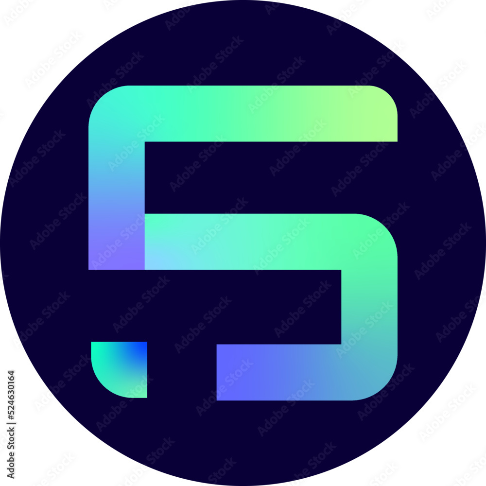 logo s and 05 in gradient background logo s and 05 in gradient background