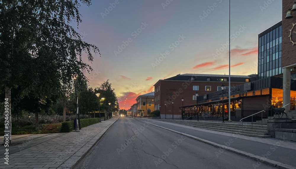  Evening walk along the Skellefteå river, Skellefteå, Västerbottens county,Sweden, Scandinavia, Europe