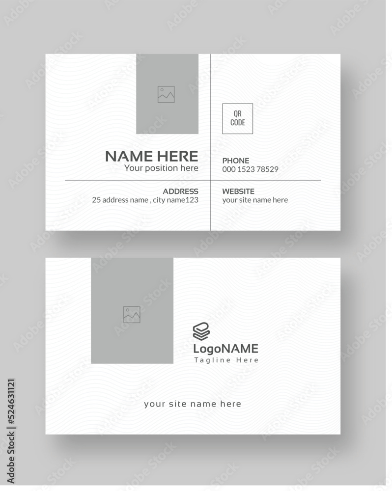 Clean style modern business card template, Business Card Clean style modern business card template, Business Card