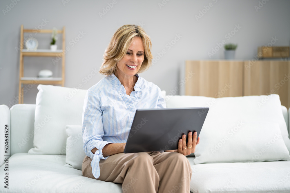 Ecommerce Buy At Home. Grandma Purchase Ecommerce Buy At Home. Grandma Purchase