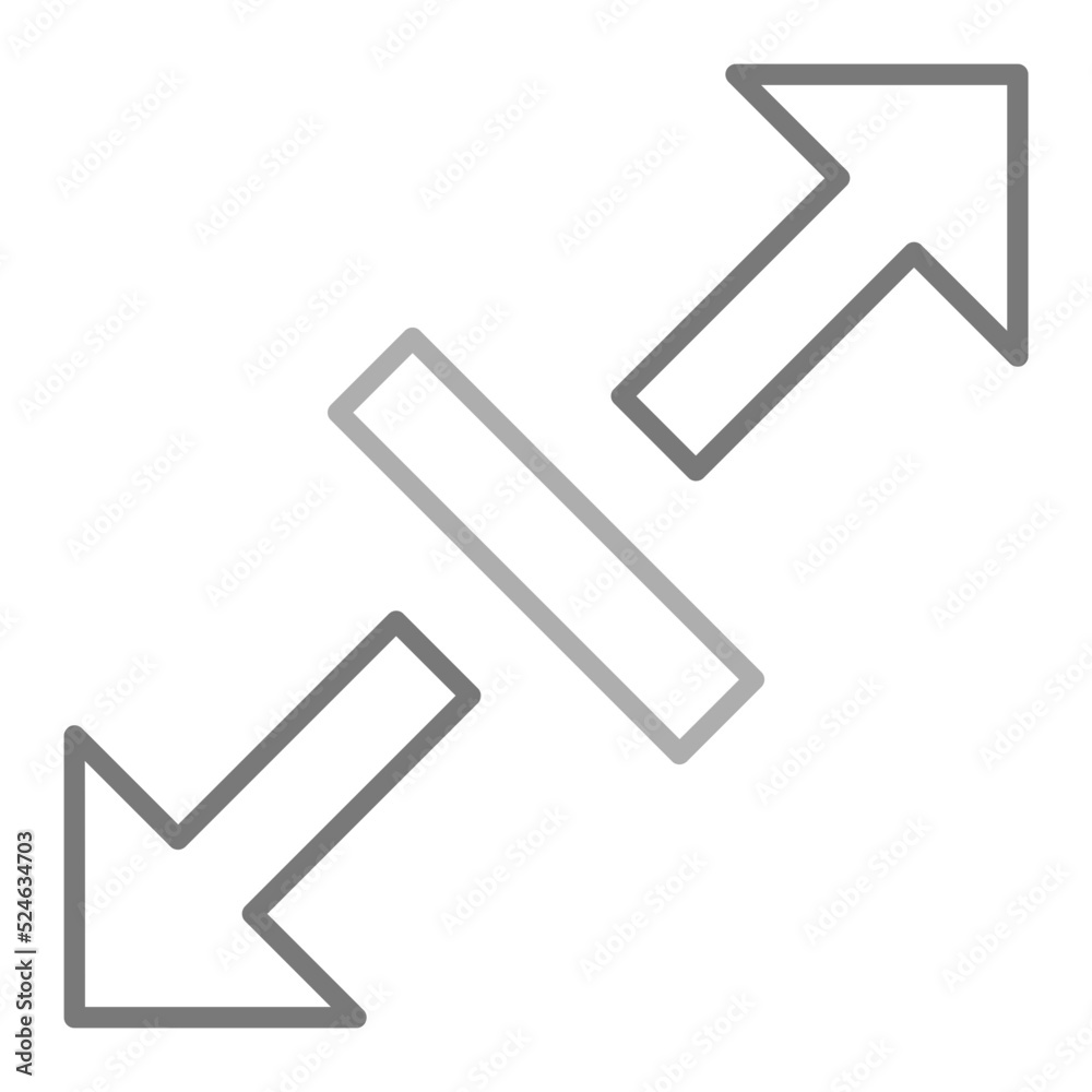 Resize Greyscale Line Icon Resize Greyscale Line Icon