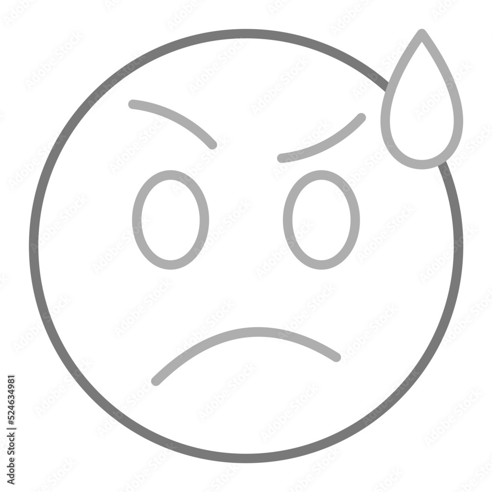 Confusing Greyscale Line Icon Confusing Greyscale Line Icon