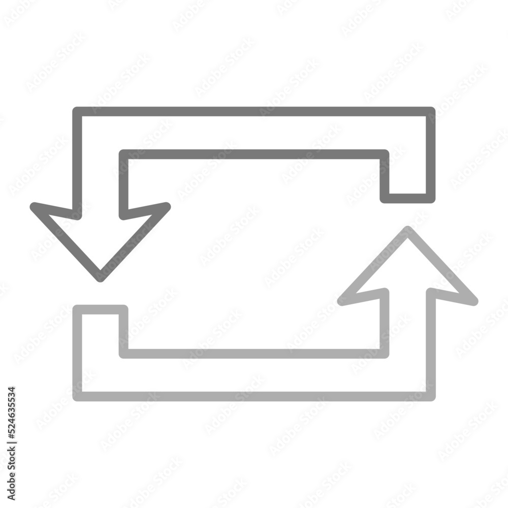 Rectangular Greyscale Line Icon Rectangular Greyscale Line Icon