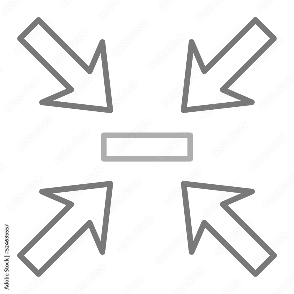 Shrink Greyscale Line Icon Shrink Greyscale Line Icon