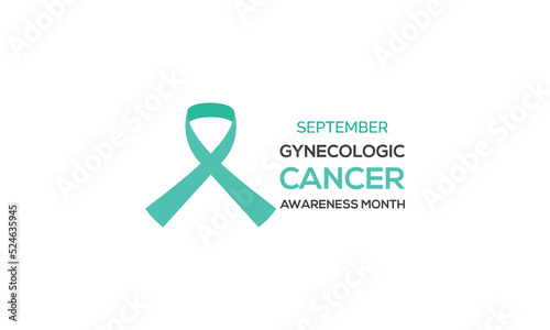 Gynecologic Cancer Awareness Month good for Gynecologic Cancer Awareness ribbons isolated on a white background. Vector illustration photo