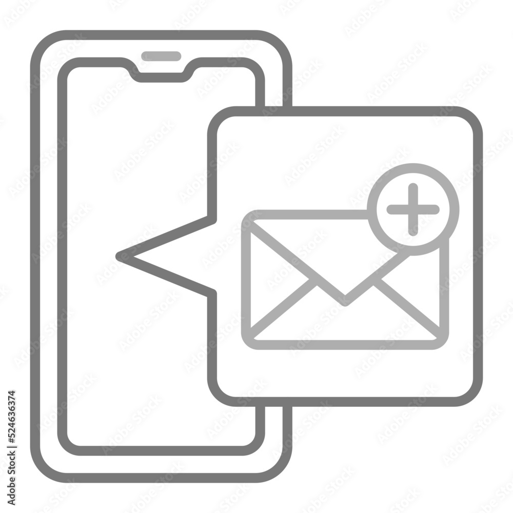 Email Greyscale Line Icon Email Greyscale Line Icon