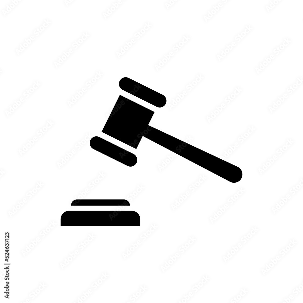 Judge Hammer Icon Or Judge Gavel Icon Vector Illustration Editable Judge Hammer Icon Or Judge Gavel Icon Vector Illustration Editable