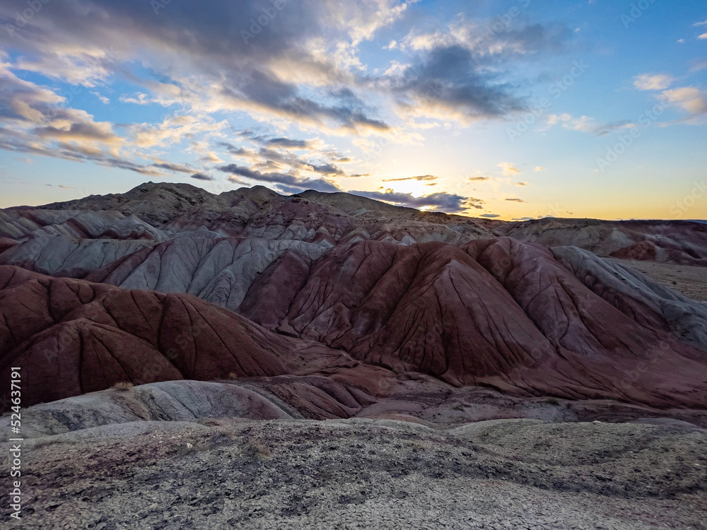 colorful hills and mystical landscapes in iran