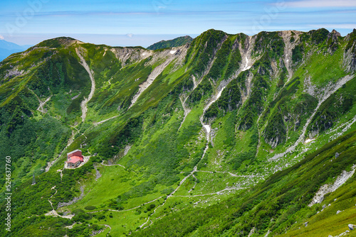 Senjoziki  Curl Mountain Komagane Nagano Japan Central Alps trekking  hiking Summer