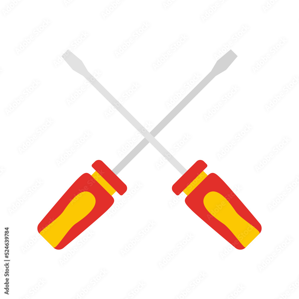 Screwdriver isolated on white background Screwdriver isolated on white background