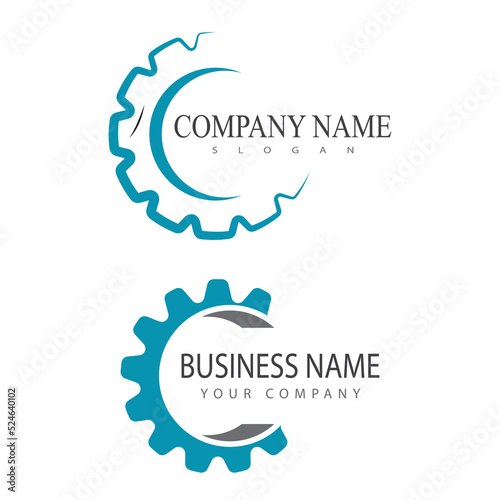 Gear Logo Template vector icon illustration design