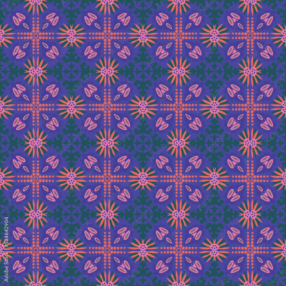 Seamless Background Nature Aboriginal Damask Pattern Art Seamless Background Nature Aboriginal Damask Pattern Art