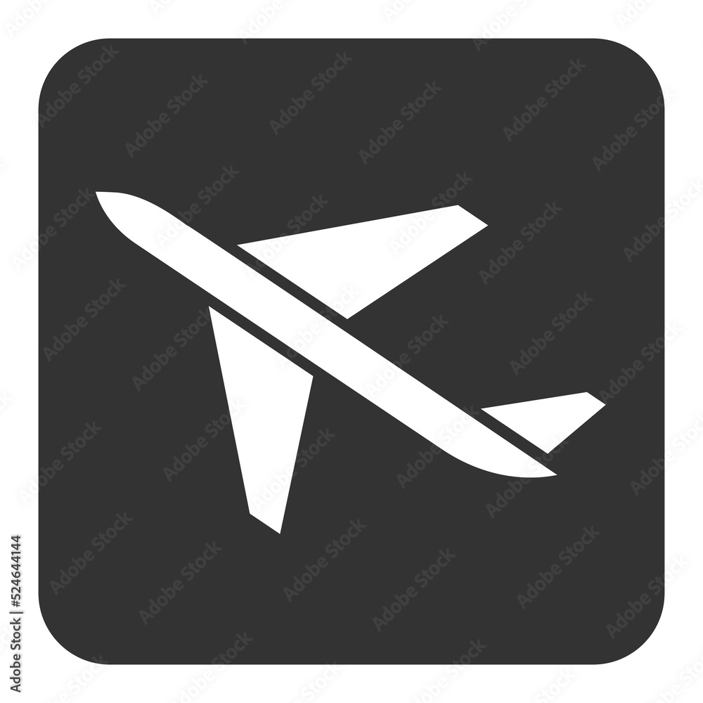 Airmail, delivery of parcels by air - icon, illustration on white background, glyph style Airmail, delivery of parcels by air - icon, illustration on white background, glyph style