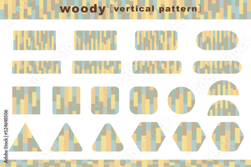  ウッディなフレームのイラスト素材