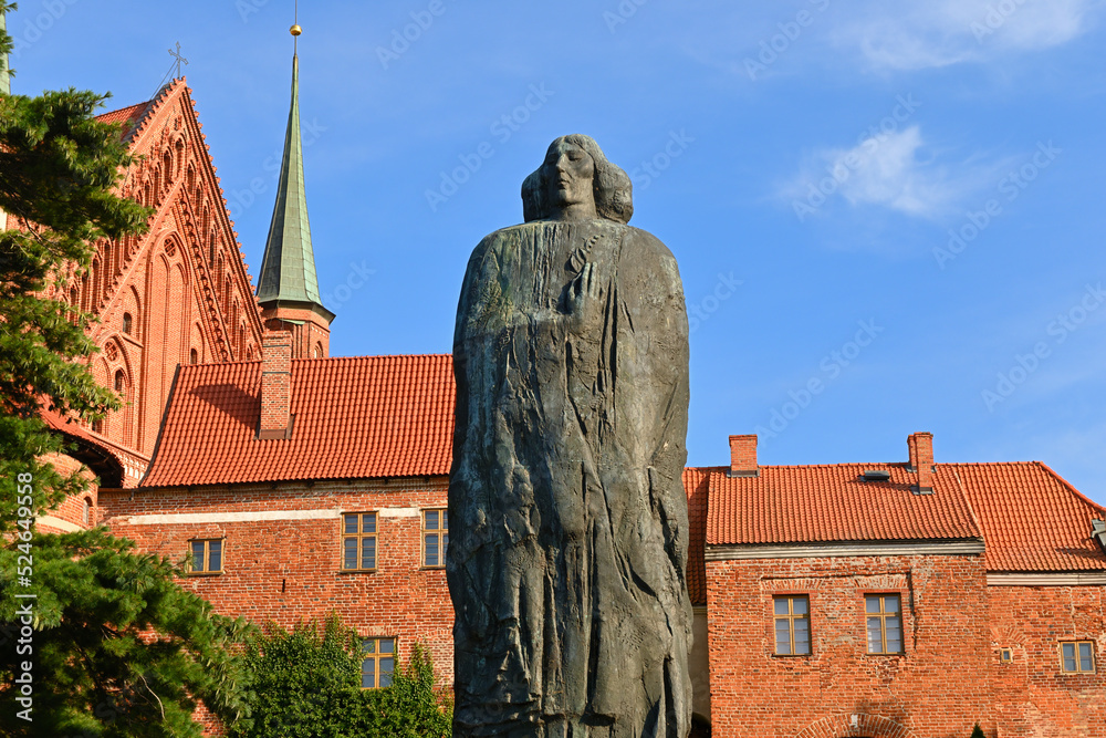 Frombork, Poland - August 15, 2022: Nicolaus Copernicus monument. The ...