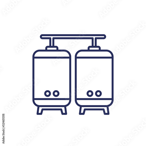 fermentation line icon on white