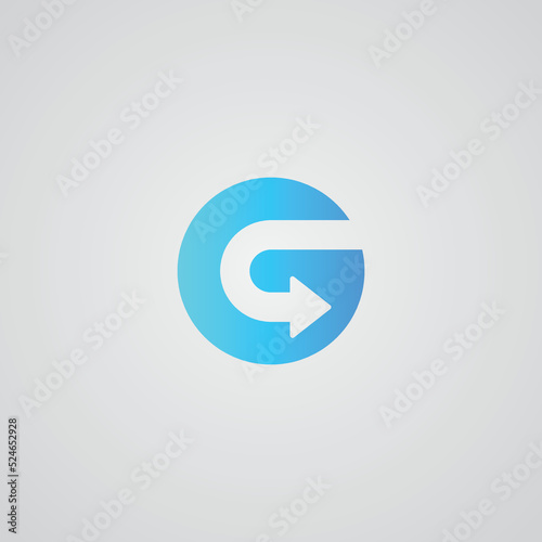 G letter technology logo vector