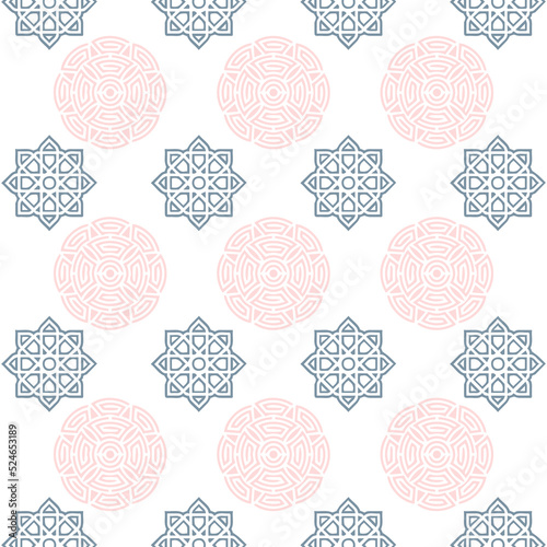  Seamless Creative Mandala Pattern Design With White Background