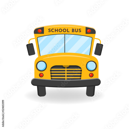 School bus. Vector illustration of School theme