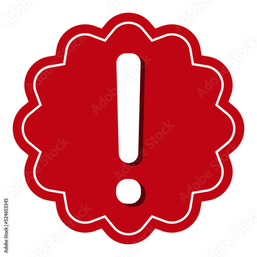 Warning sign icon attention...